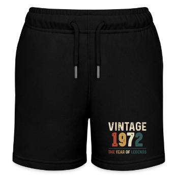 52 Jahre alter Jahrgang 1972 Geschenke zum 52. Geburtstag - Kinder Organic Joggingshorts Mini Bolter von Stanley/Stella - Schwarz - Vorne