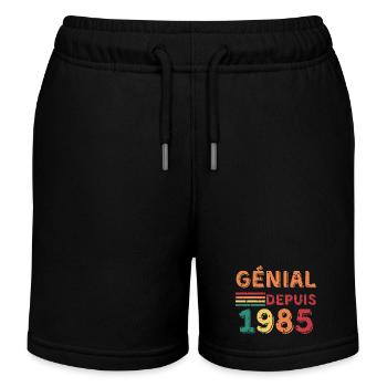 Genial seit 1985 - Geschenk für 39-Jährige - Kinder Organic Joggingshorts Mini Bolter von Stanley/Stella - Schwarz - Vorne