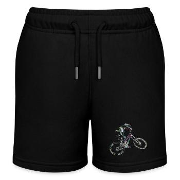Downhill-Mountainbiken - Kinder Organic Joggingshorts Mini Bolter von Stanley/Stella - Schwarz - Vorne