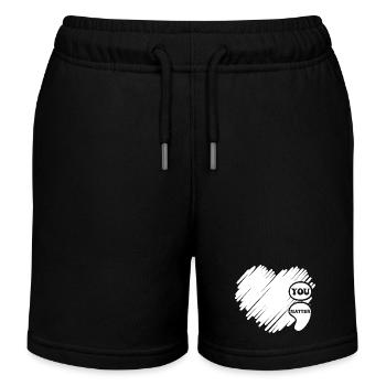 Sensibilisation à la santé mentale Vintage Groovy Mental - Short de jogging enfant bio Stanley/Stella - noir - Devant
