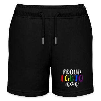 Fière maman LGBTQ Bisexuelle Lesbienne Gay Pride - Short de jogging enfant bio Stanley/Stella - noir - Devant