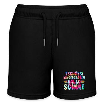 Bye-bye Maternelle Bonjour les diplômés de l’école Kita - Short de jogging enfant bio Stanley/Stella - noir - Devant