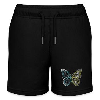 papillon insecte insectes - Short de jogging enfant bio Stanley/Stella - noir - Devant