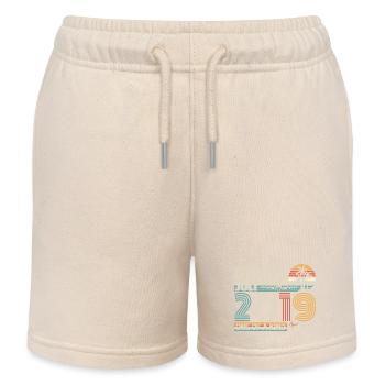 July 2019 Birthday July 2019 Gift - Kids Organic Sweat Shorts by Stanley/Stella - soft Ecru - Front