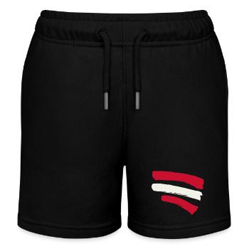 Drapeau autrichien - Drapeau Autriche - Short de jogging enfant bio Stanley/Stella - noir - Devant