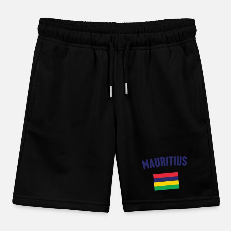 Drapeau de l’île Maurice Short de jogging enfant bio Stanley/Stella