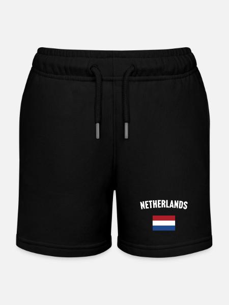 Drapeau néerlandais - Short de jogging enfant bio Stanley/Stella - noir