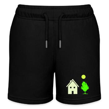 Arbre de maison - Short de jogging enfant bio Stanley/Stella - noir - Devant