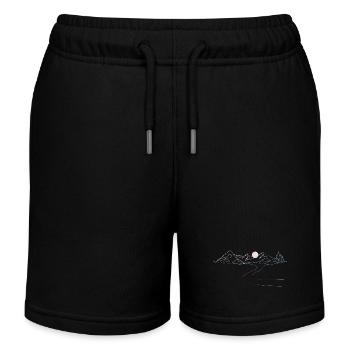Ruhige Alpendämmerung Tranquille Alpine Dawn - Short de jogging enfant bio Stanley/Stella - noir - Devant