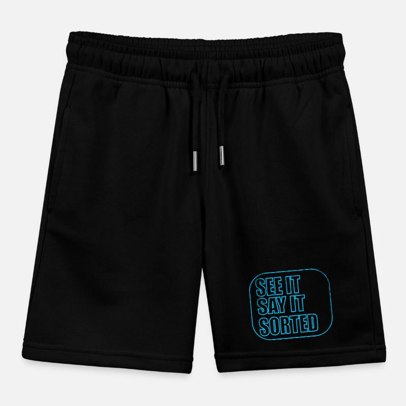 see it say it sorted Kids Organic Sweat Shorts by Stanley/Stella