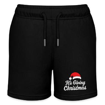 C’est donner Noël - Short de jogging enfant bio Stanley/Stella - noir - Devant