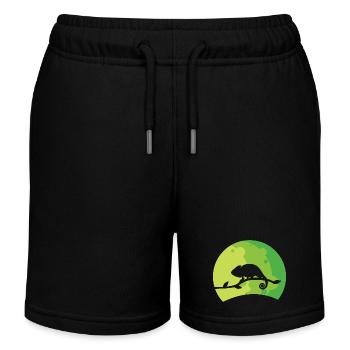 Caméléon - Short de jogging enfant bio Stanley/Stella - noir - Devant