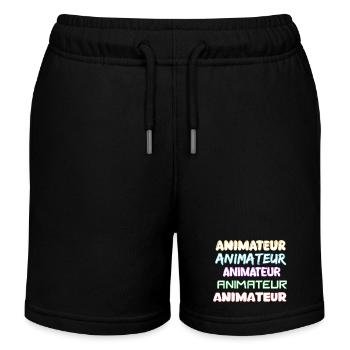Animateur als Job - Kinder Organic Joggingshorts Mini Bolter von Stanley/Stella - Schwarz - Vorne