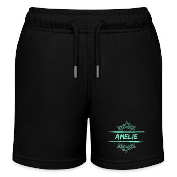 Amelie Amelie - Kinder Organic Joggingshorts Mini Bolter von Stanley/Stella - Schwarz - Vorne