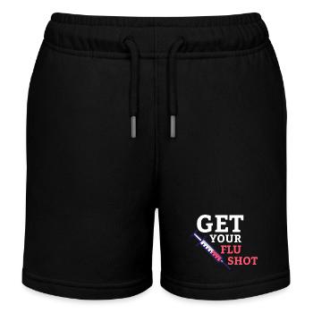 Get Your Flu Shot Caregiver Caregiving - Kinder Organic Joggingshorts Mini Bolter von Stanley/Stella - Schwarz - Vorne