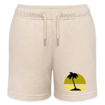 Île Palm - Short de jogging enfant bio Stanley/Stella - écru doux - Devant
