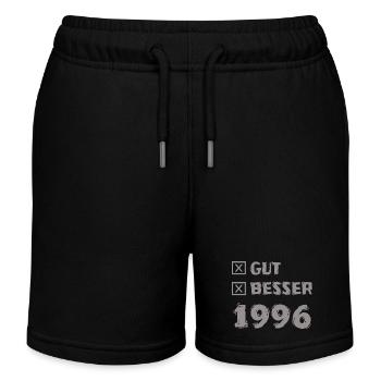 Besser 1996 - Short de jogging enfant bio Stanley/Stella - noir - Devant