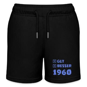 Gut 1960 - Kinder Organic Joggingshorts Mini Bolter von Stanley/Stella - Schwarz - Vorne