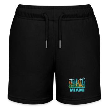 Ville de Miami - Short de jogging enfant bio Stanley/Stella - noir - Devant