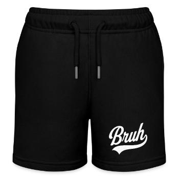 Style rétro Bruh - Short de jogging enfant bio Stanley/Stella - noir - Devant