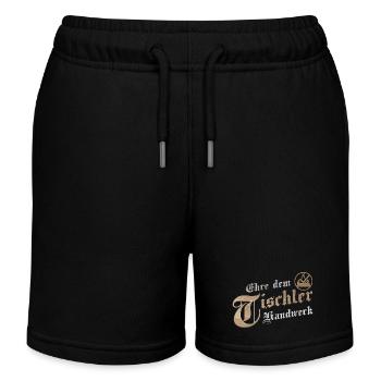 Ehre dem Handwerk Tischler Zunftzeichen - Kinder Organic Joggingshorts Mini Bolter von Stanley/Stella - Schwarz - Vorne