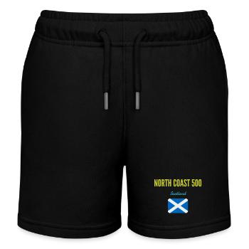 north coast 500 - Kids Organic Sweat Shorts by Stanley/Stella - black - Front