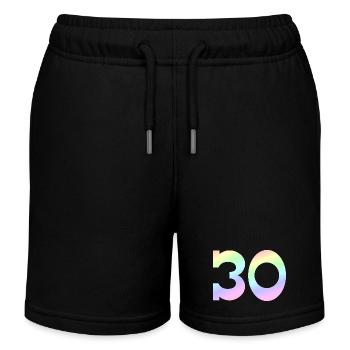 feiern, 30 pastell Verlauf - Kinder Organic Joggingshorts Mini Bolter von Stanley/Stella - Schwarz - Vorne