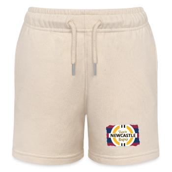 Blue Red Tower out - Kids Organic Sweat Shorts by Stanley/Stella - soft Ecru - Front