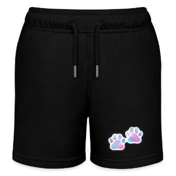 Hundepfoten Galaxy - Kinder Organic Joggingshorts Mini Bolter von Stanley/Stella - Schwarz - Vorne