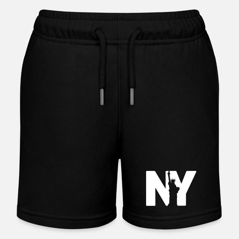 New York Statue - Kinder Organic Joggingshorts Mini Bolter von Stanley/Stella - Schwarz