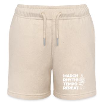 March Rhythm Tempo Repeat - Kinder Organic Joggingshorts Mini Bolter von Stanley/Stella - Natur - Vorne