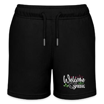 Bienvenue au printemps - Short de jogging enfant bio Stanley/Stella - noir - Devant