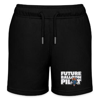 Futur pilote de ballon - Short de jogging enfant bio Stanley/Stella - noir - Devant