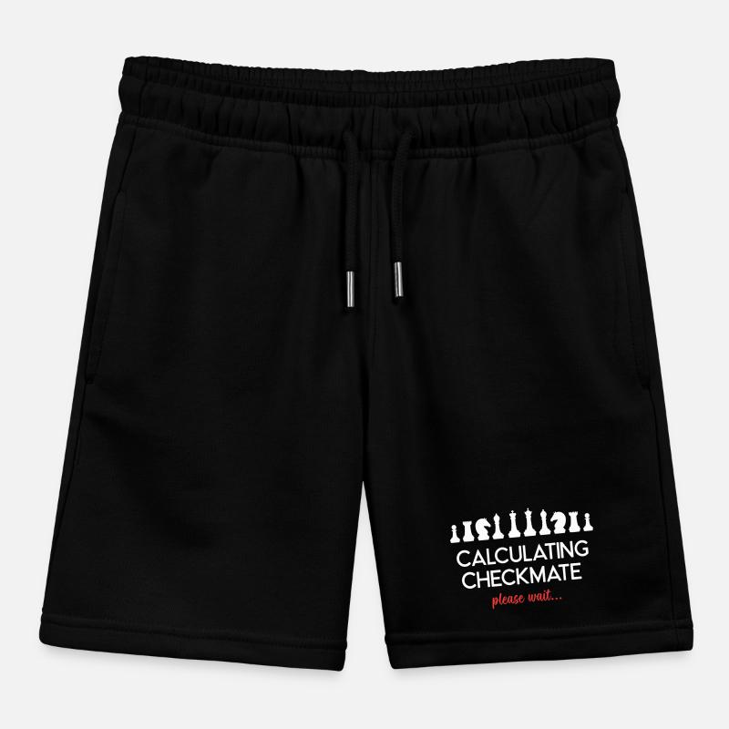 Chess - Calculating Checkmate, please wait... Kids Organic Sweat Shorts by Stanley/Stella