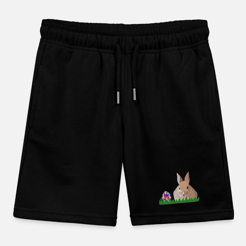 Olli Easter Bunny Kids Organic Sweat Shorts by Stanley/Stella