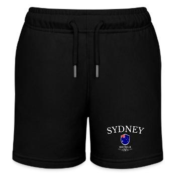 Sydney Australien, elegantes und minimalistisches Design - Kinder Organic Joggingshorts Mini Bolter von Stanley/Stella - Schwarz - Vorne