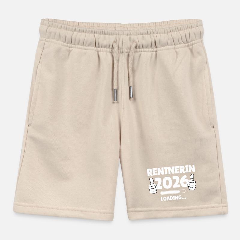 Retiree 2026 Loading Bar Design Kids Organic Sweat Shorts by Stanley/Stella