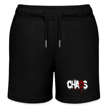 Chaos Splatter Symbolik - Kinder Organic Joggingshorts Mini Bolter von Stanley/Stella - Schwarz - Vorne