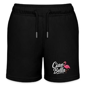 Ciao Bella - Kinder Organic Joggingshorts Mini Bolter von Stanley/Stella - Schwarz - Vorne
