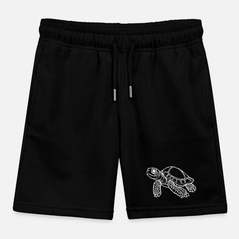 Turtle Turtles Kids Organic Sweat Shorts by Stanley/Stella
