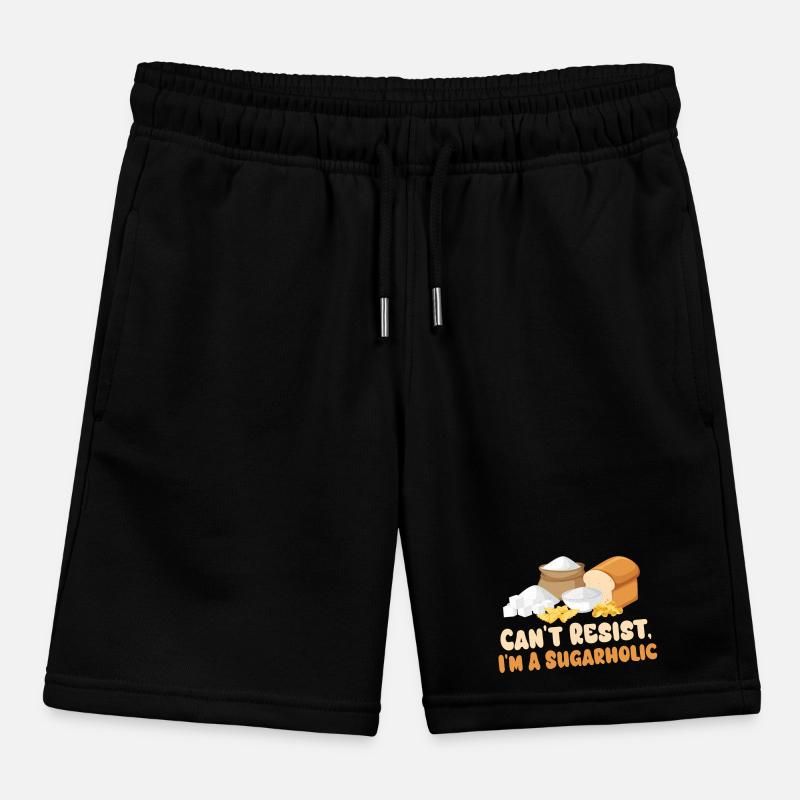 Sugarholic Kitchen Graphic Tee Kids Organic Sweat Shorts by Stanley/Stella