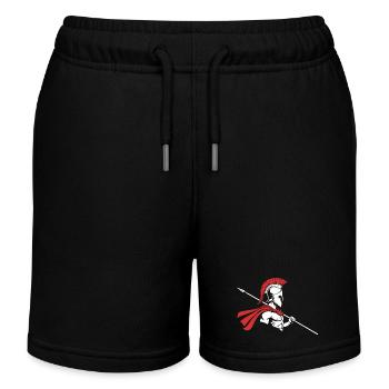 Spartiate de Profil Lance Logo Mascotte Warrior - Short de jogging enfant bio Stanley/Stella - noir - Devant