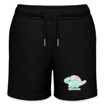 Autocollant Spinosaurus pastel - Short de jogging enfant bio Stanley/Stella - noir - Devant