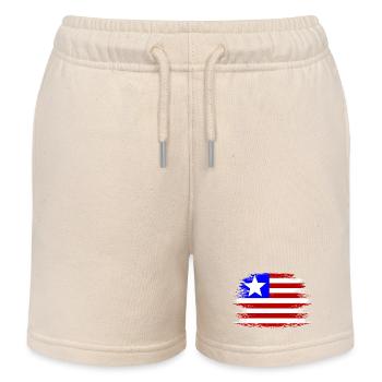 Liberia_Flagge_used - Short de jogging enfant bio Stanley/Stella - écru doux - Devant