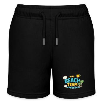 The Beach Team - Kinder Organic Joggingshorts Mini Bolter von Stanley/Stella - Schwarz - Vorne