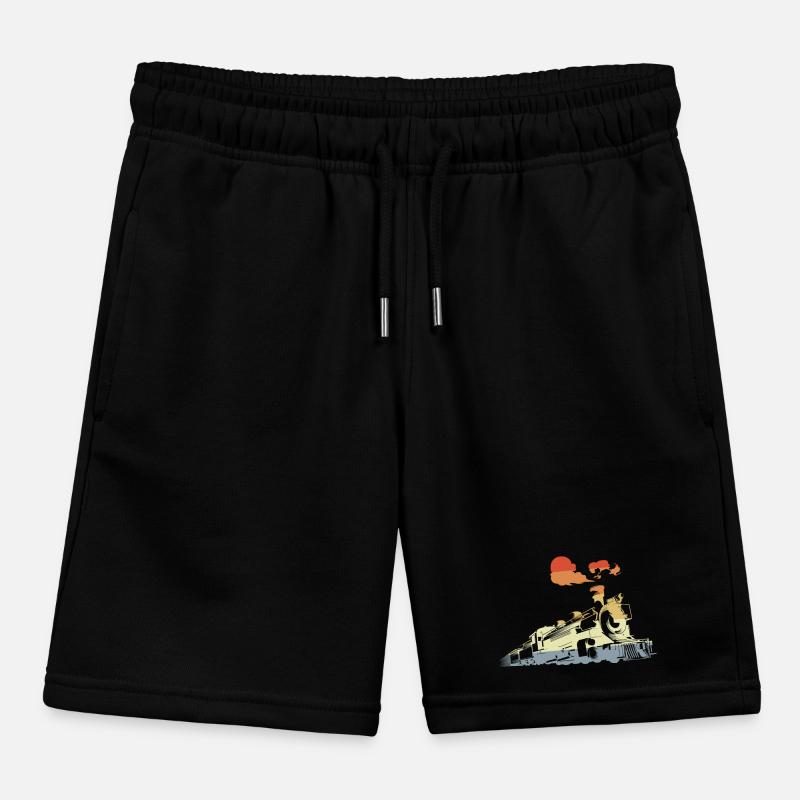 Oldtimer Dampfzug Kinder Organic Joggingshorts Mini Bolter von Stanley/Stella