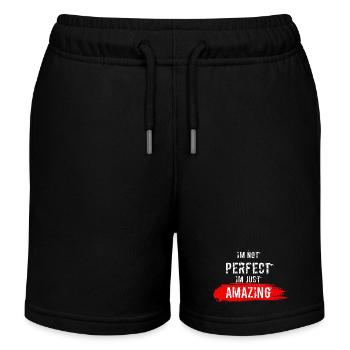 Nicht perfekt, einfach großartig - Kinder Organic Joggingshorts Mini Bolter von Stanley/Stella - Schwarz - Vorne
