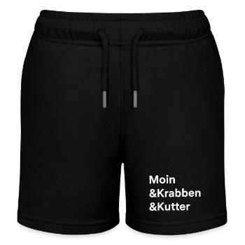 Hello Crab Cutter North Sea Coast Hamburg - Kinder Organic Joggingshorts Mini Bolter von Stanley/Stella - Schwarz - Vorne