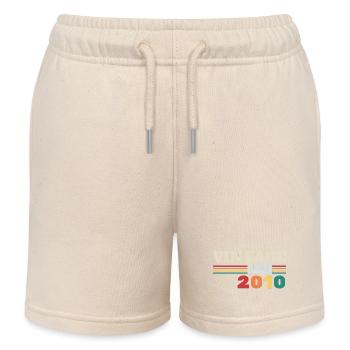 Vintage May 2010 Birthday Gift - Kids Organic Sweat Shorts by Stanley/Stella - soft Ecru - Front