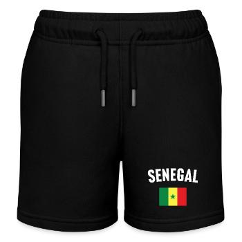 Drapeau du Sénégal - Short de jogging enfant bio Stanley/Stella - noir - Devant
